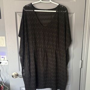 Black Women's Swim Coverup